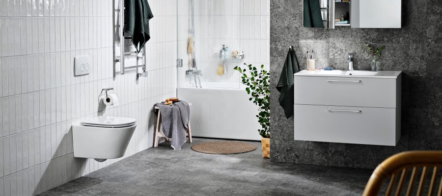 Allt till badrummet, med användaren i fokus