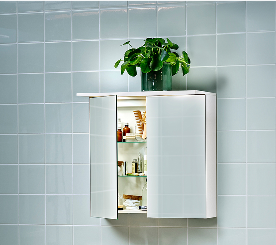 Basic kompaktlaminat spegelskåp