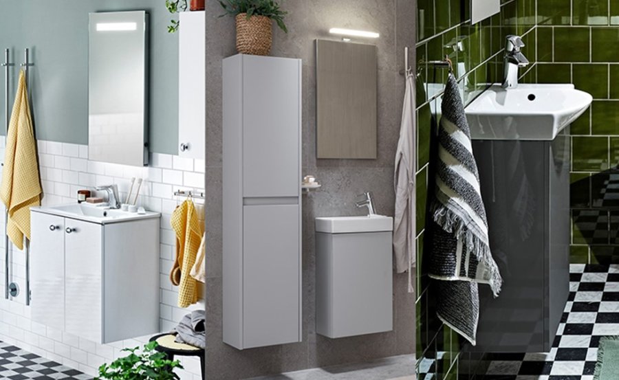Kompakta badrumsmöbler