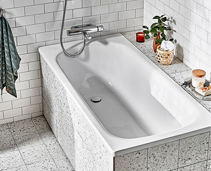 Basic badkar, för inbyggnad 